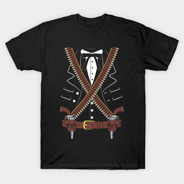 Gunslinger Sheriff Halloween Costume T-Shirt-TOZ